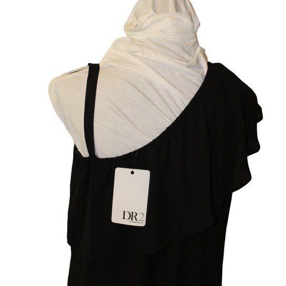 DR2 Daniel Rainn Dress One Shoulder Little Black Dress Size S Small, NWT's - Picture 8 of 12